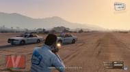 Fighting off the cops while Dax is loading the truck (Image via GTA Series Videos/YouTube)